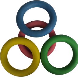 TENNIKOIT RINGS MULTICOLOR (PACK OF 4) RUBBER COATED Tennikoit Ring PLAIN Rubber Tennikoit Ring-image-73