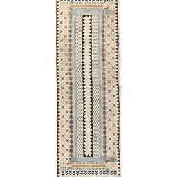 Art Avenue Peach Colored Printed Cotton Rug Dhurrie Runner-33