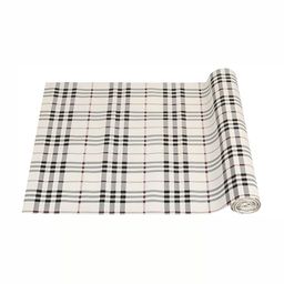 REVEXO Off-White & Black Printed Water-Resistant Drawer Mat-18