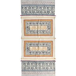 Art Avenue Black & Blue Geometric Printed Cotton Dhurrie Runner Mat-18