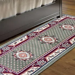 Carpet Galore Green Floral Printed Floor Mat-image-53