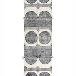 Art Avenue Grey Printed Cotton Dhurrie Runner-19