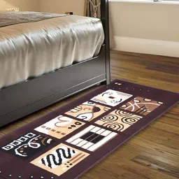 Carpet Galore Brown  Geometric Printed Floor Mat-image-82