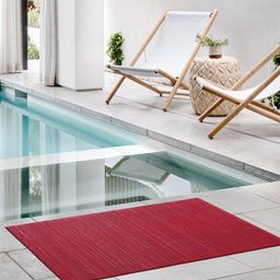 Kuber Industries Red Rubber Reversible Anti-Skid Shower Mat-46
