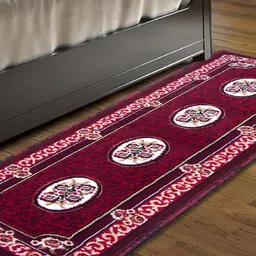 Carpet Galore Red and White Geometric Printed Water Resistant Floor Mat-image-89