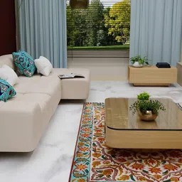 Exotic India Unisex Off White Floor Mats & Dhurries-14