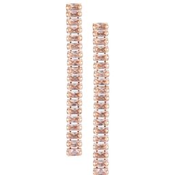 Efulgenz Rose Gold Contemporary Drop Earrings-39