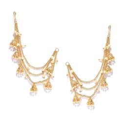 Anouk Gold-Plated Contemporary Ear Cuff Earrings-7