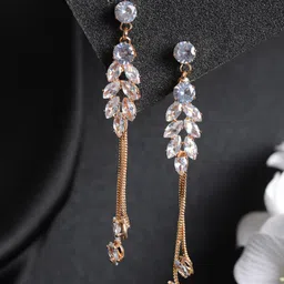Priyaasi Contemporary Gold-Plated  Ear Cuff Earrings-44