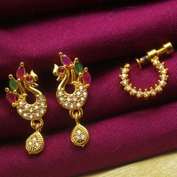 PINAAKA DARINI Circular Drop Earrings-image-22