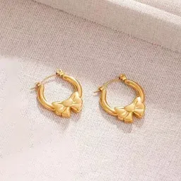 SALVE Circular Shaped Hoop Earrings-image-84