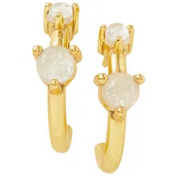 Accessorize 14K Gold-plated Faux Opal Chunky Hoops-image-38