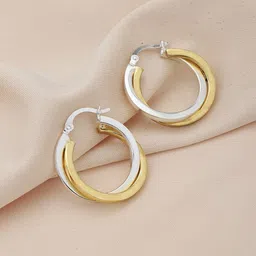 Carlton London Circular Hoop Earrings-image-12
