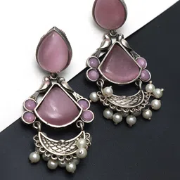 Ozanoo Silver Plated Drop Earrings-0