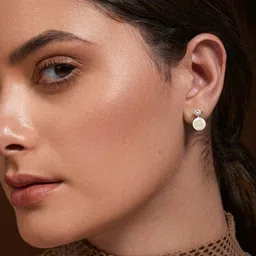MINUTIAE Gold-Plated Geometric Studs Earrings-10