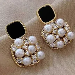 FIMBUL Gold Plated Drop Earrings-25