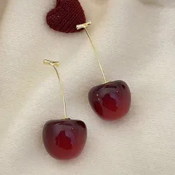 FIMBUL Cherry Fruit Classic Drop Earrings-image-96