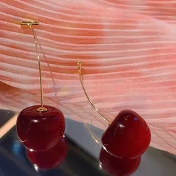 FIMBUL Cherry Fruit Classic Drop Earrings-image-99