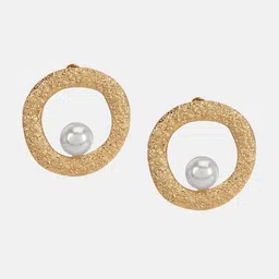 Kazo Classic Pearl-Beaded Studs Earrings-44