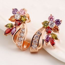 Yellow Chimes Gold-Toned Classic Studs Earrings-1
