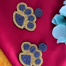 Digital Dress Room Beaded Drop Earrings-48