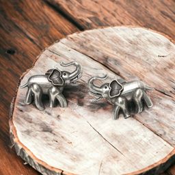 Ozanoo Silver-Plated Classic Studs Earrings-27