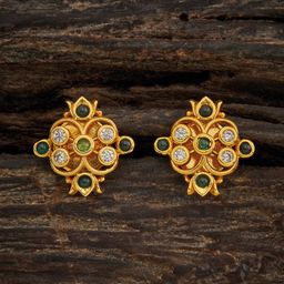 Kushal's Fashion Jewellery Gold-Plated Classic Studs Earrings-13