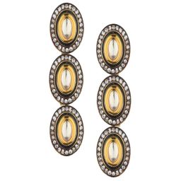 Runjhun Classic Kundan Studded Studs Earrings-22