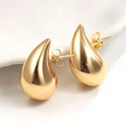 Softwrap Paisley Shaped Stainless Steel Studs Earrings-43