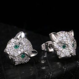 Jewels Galaxy Silver-Plated Animal Shaped Studs Earrings-53
