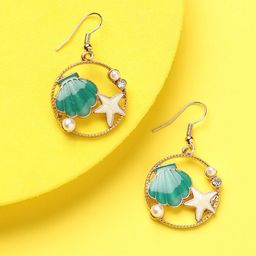 DressBerry Gold-Toned Gold-Plated Drop Earrings-image-48