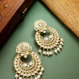 aadita Gold-Plated Crescent Shaped Chandbalis-47