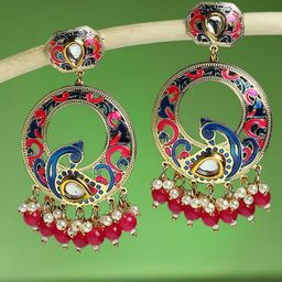 OOMPH Meenakari Drop Earrings-17