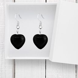 Mikado Silver-Plated Heart Shaped Drop Earrings-3