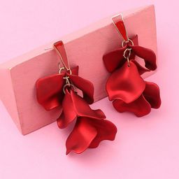 DressBerry Red Gold-Plated Drop Earrings-20