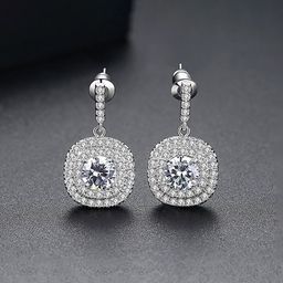 Yellow Chimes White Contemporary Drop Earrings-47