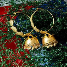 PANASH Gold-Plating Dome Shaped Jhumkas Earrings-picture-44