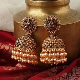 TEEJH Contemporary Jhumkas Earrings-2