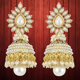 Anouk Set Of 2 Gold-Plated Contemporary Jhumkas-92
