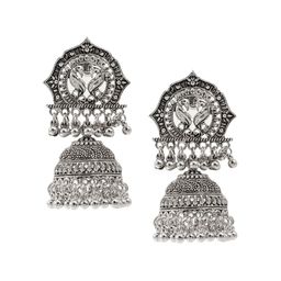 Shining Jewel - By Shivansh Contemporary Jhumkas Earrings-image-14