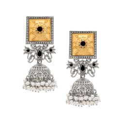 Shining Jewel - By Shivansh Contemporary Jhumkas Earrings-image-58