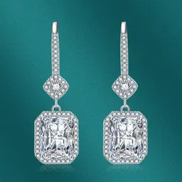 Designs & You Silver-Plated Geometric Drop Earrings-0