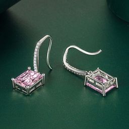 Designs & You Silver-Plated Geometric Drop Earrings-7