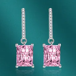Designs & You Silver Plated Geometric Drop Earrings-15
