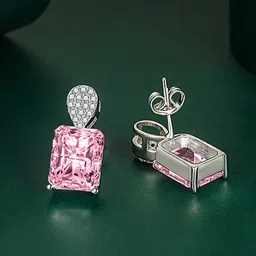 Designs & You Silver-Plated Geometric Drop Earrings-11