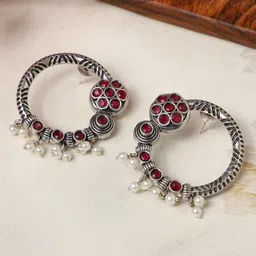 VENI Silver-Plated Classic Hoop Earrings-13