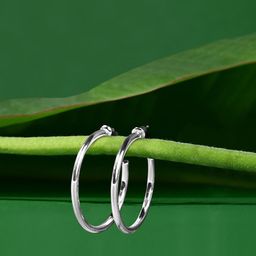 Accessorize London Women Medium Tube Hoop Earrings-42