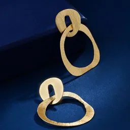 VIRAASI Gold-Toned Quirky Drop Earrings-27