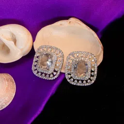 Manikya Floral Studs Earrings-31
