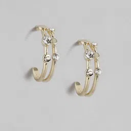 DressBerry Crescent-Shaped Half Hoop Earrings-image-95